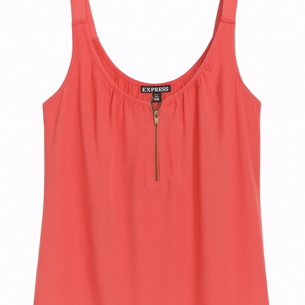 Express Vibrant Coral Tank Top XS